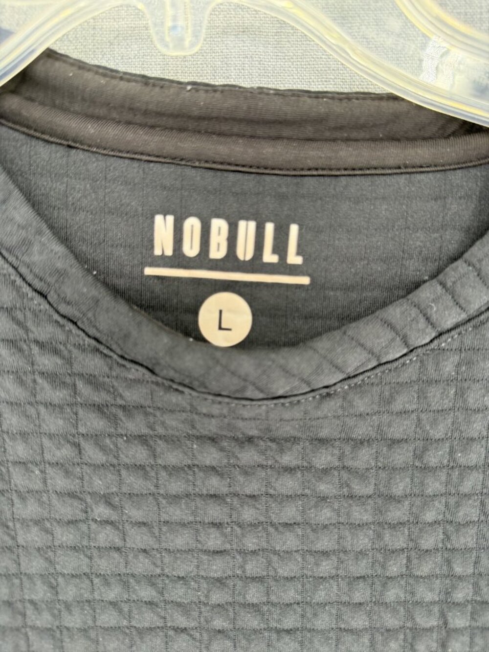 NoBull Thermal Waffle Pullover Crew Neck Long Sleeve T-Shirt Mens L Black - Picture 4 of 6